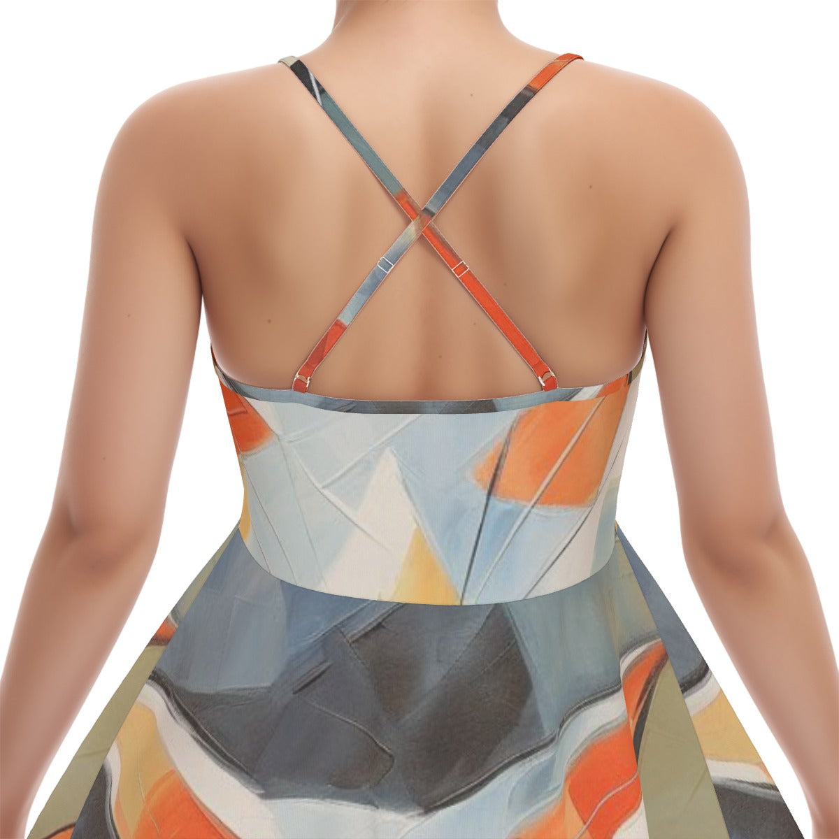 All-Over Print Women‘s Cross Cami Dress