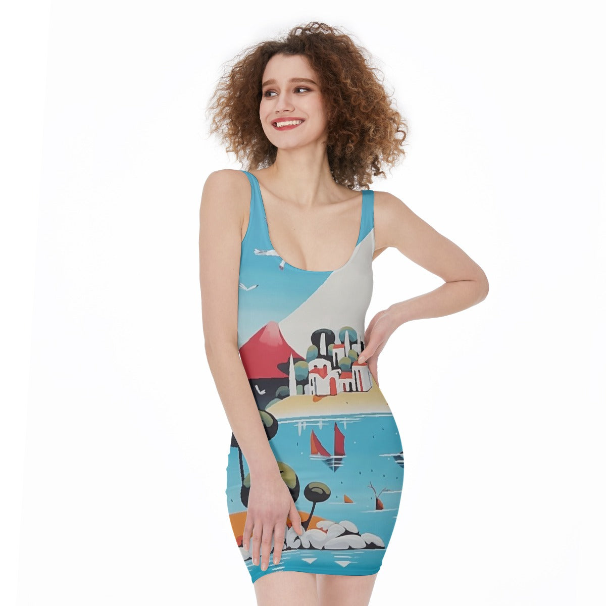 All-Over Print Women's Bodycon Dress