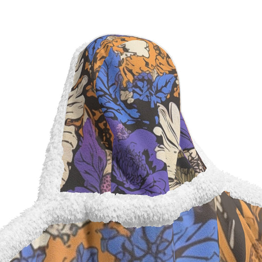 All-Over Print Unisex Wearable Hooded Blanket