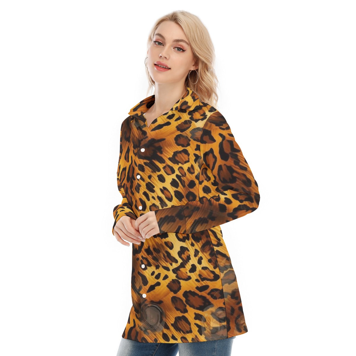 All-Over Print Women's Long Shirt