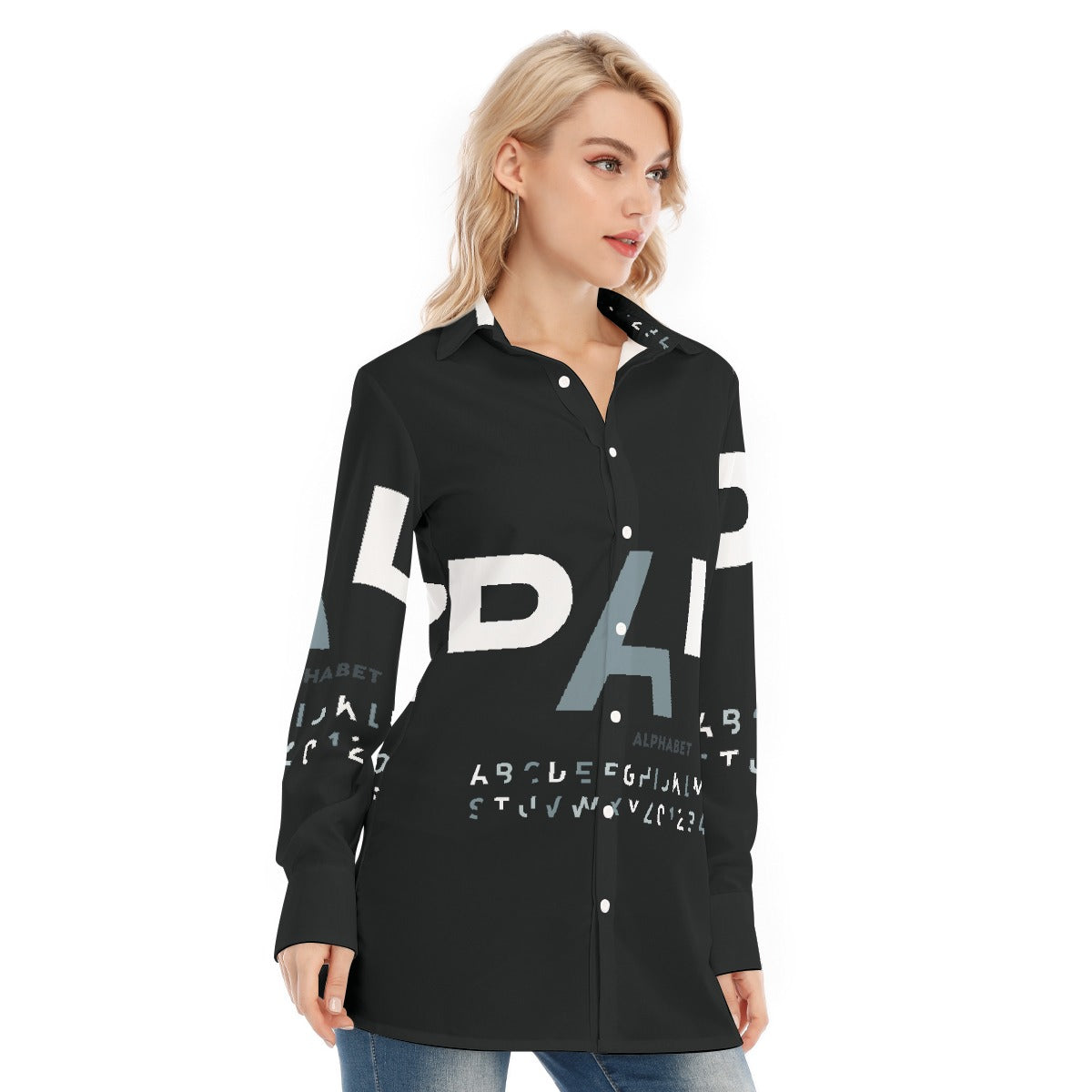 All-Over Print Women's Long Shirt