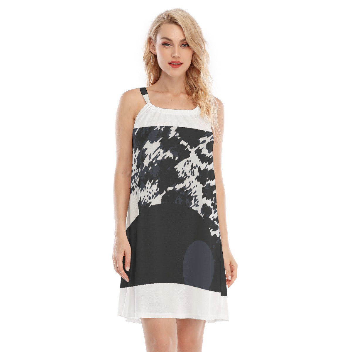 All-Over Print Women's O-neck Cami Dress