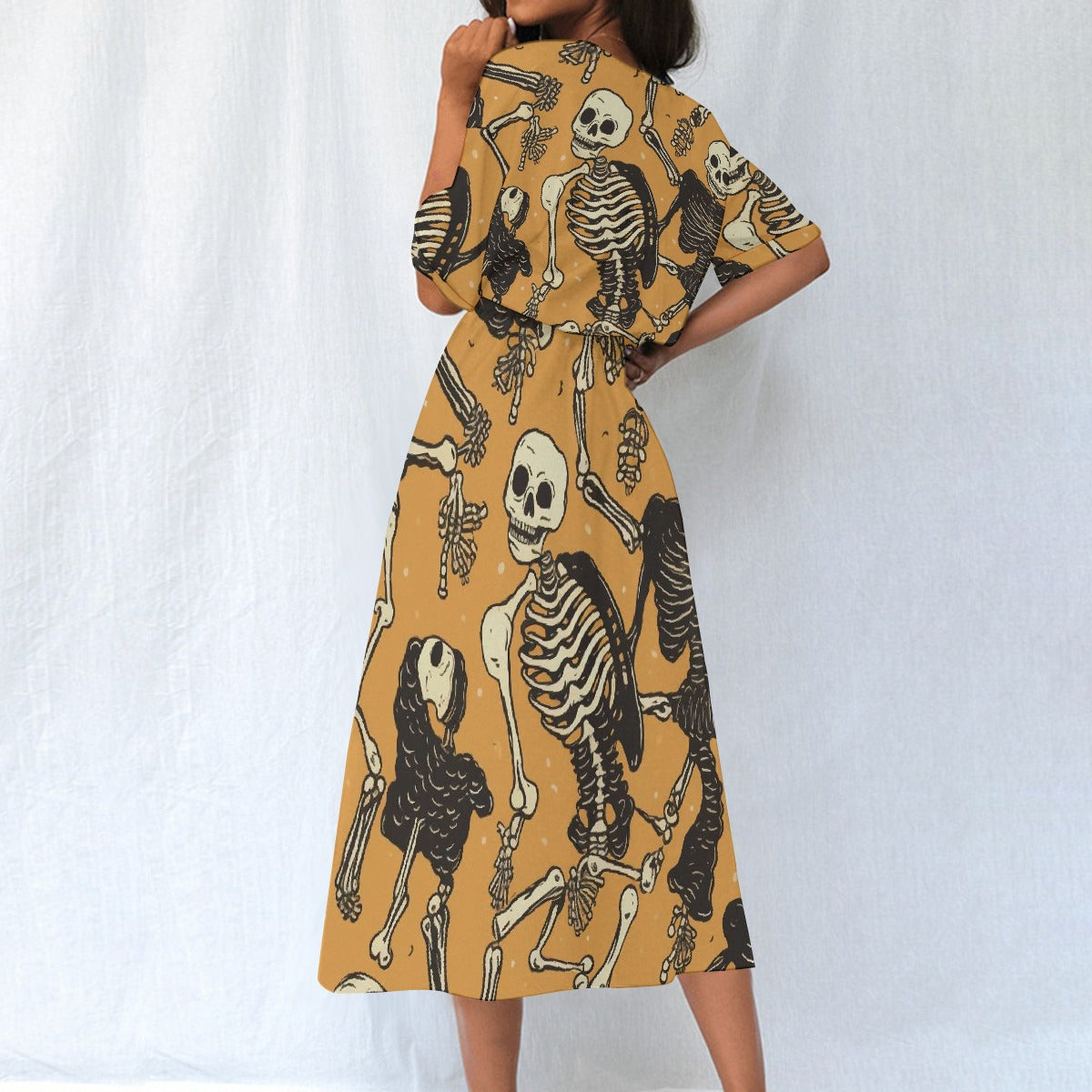 All-Over Print Women's Elastic Waist Dress