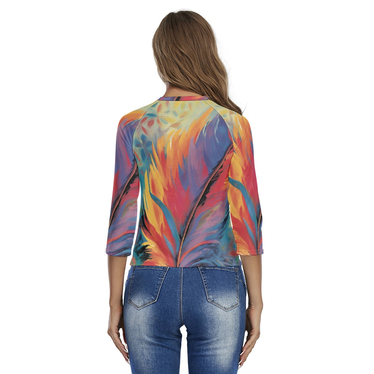 All-Over Print Women's Raglan Sleeves T-shirts