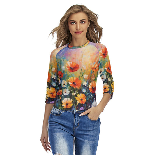 All-Over Print Women's Raglan Sleeves T-shirts