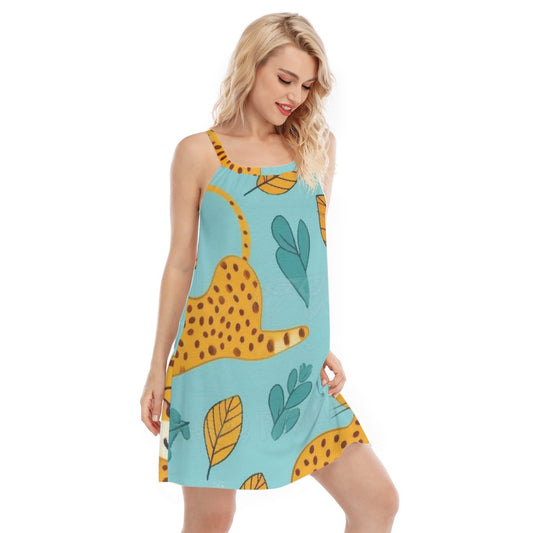 All-Over Print Women's Sleeveless Cami Dress