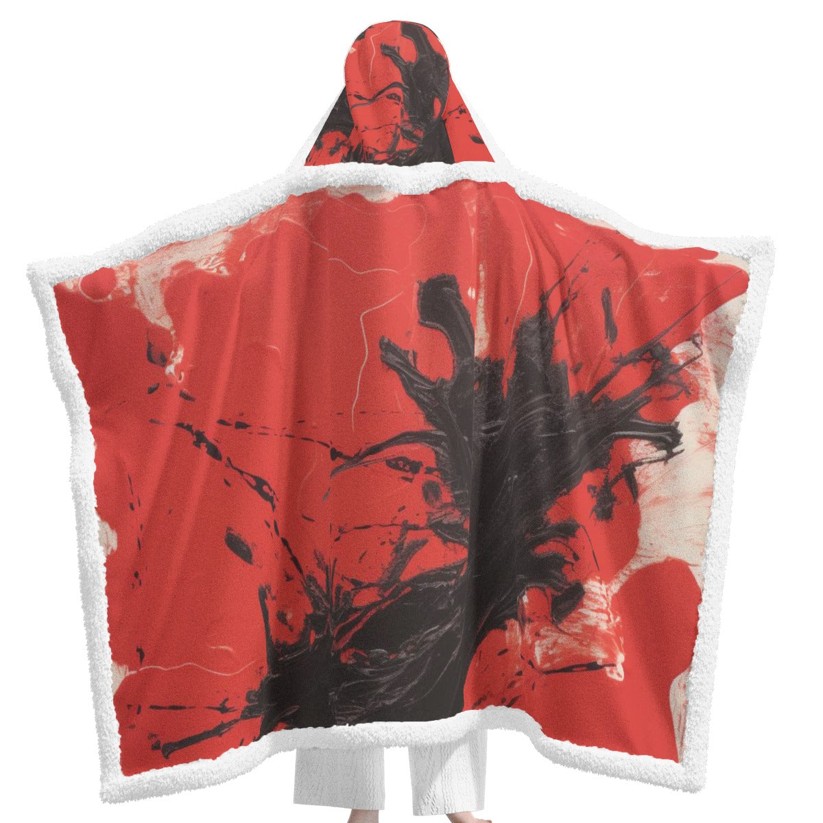 All-Over Print Unisex Wearable Hooded Blanket