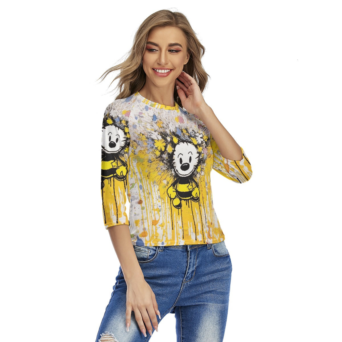 All-Over Print Women's Raglan Sleeves T-shirts