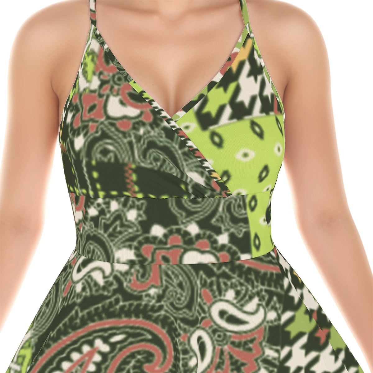 All-Over Print Women‘s Cross Cami Dress