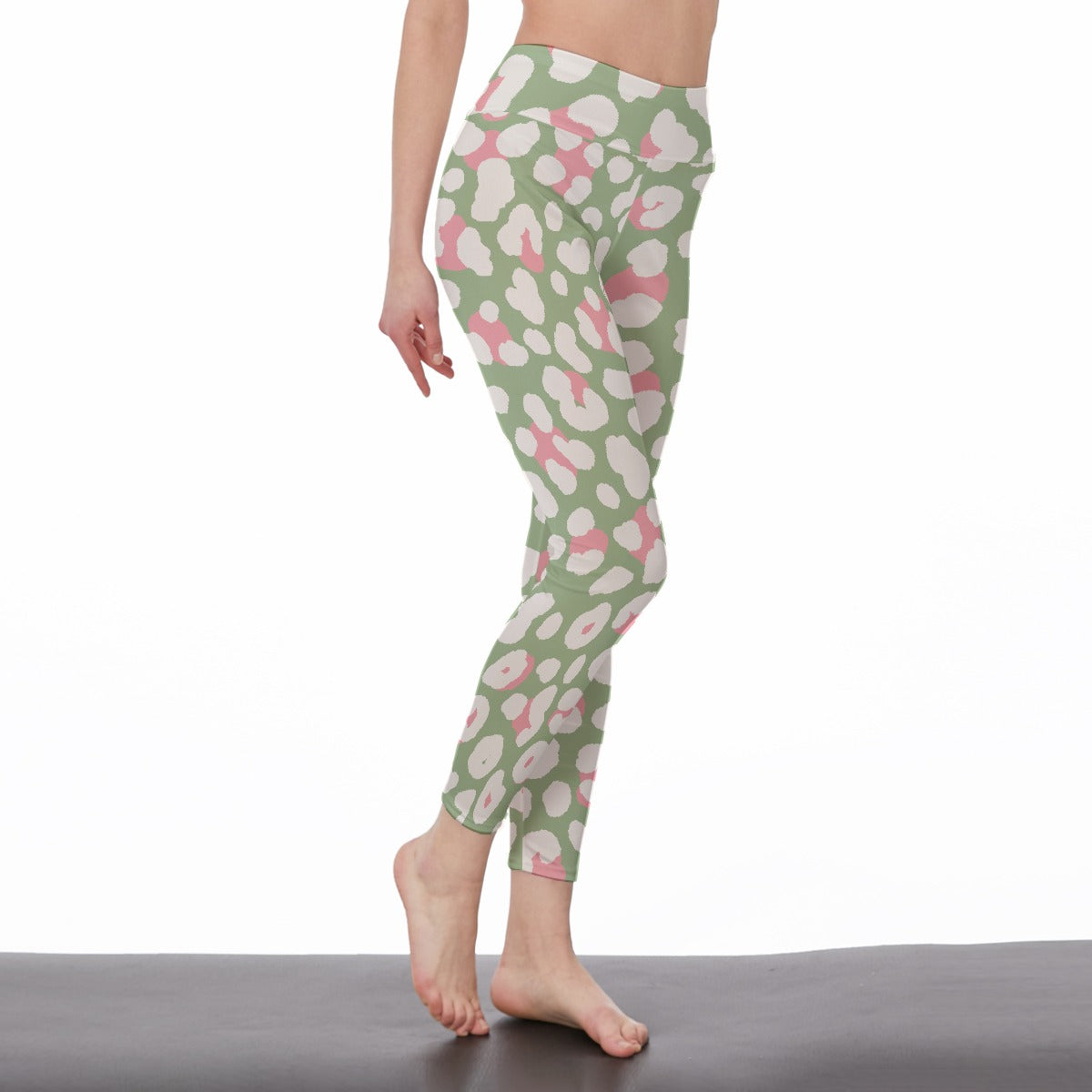 All-Over Print Women's High Waist Leggings | Side Stitch Closure