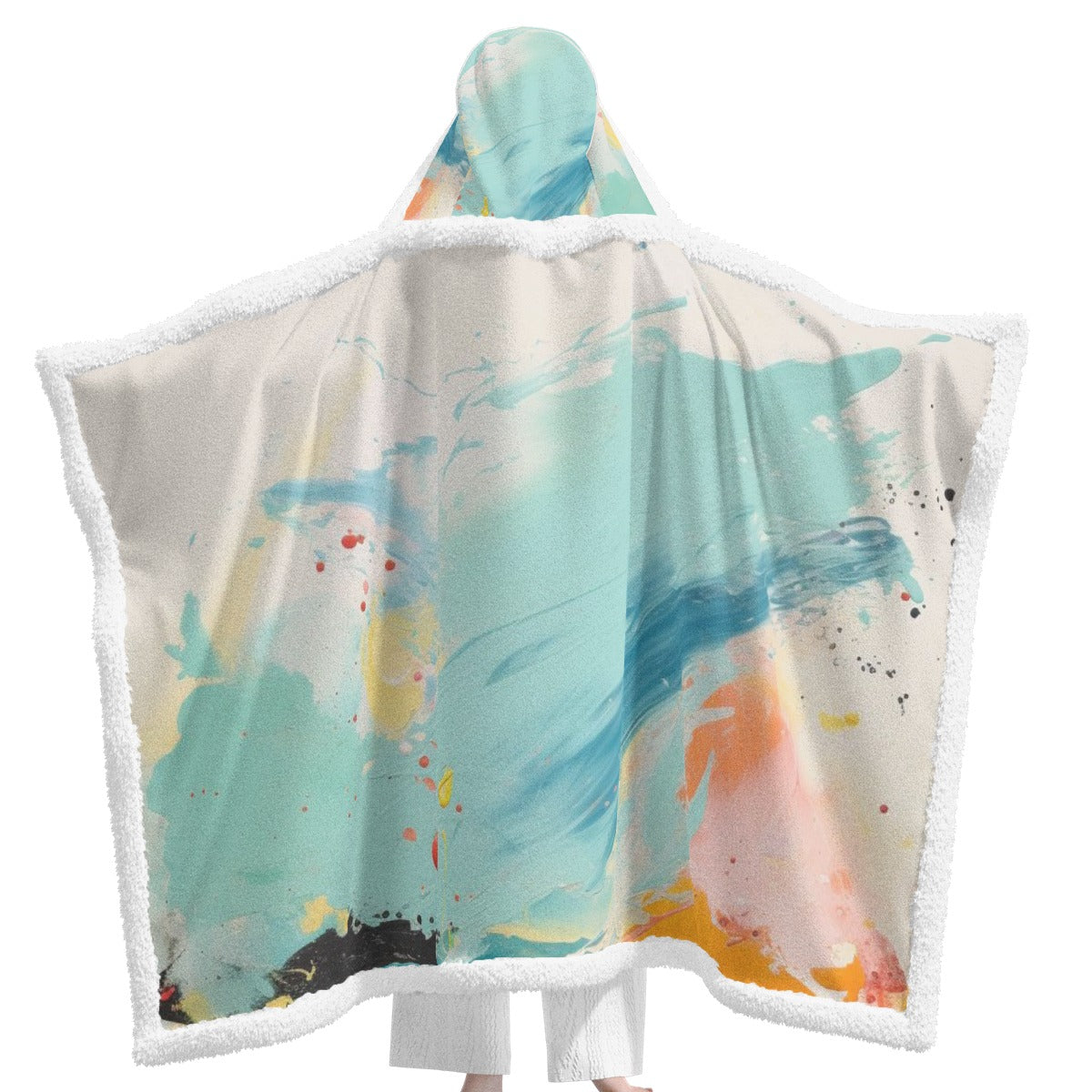 All-Over Print Unisex Wearable Hooded Blanket