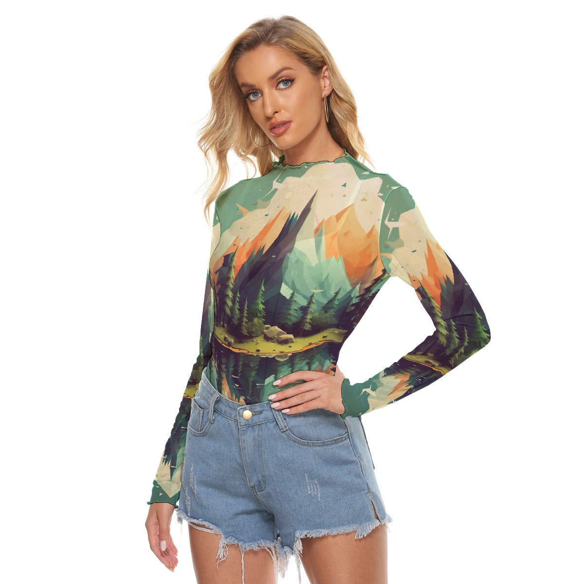 All-Over Print Women's Mesh T-shirt