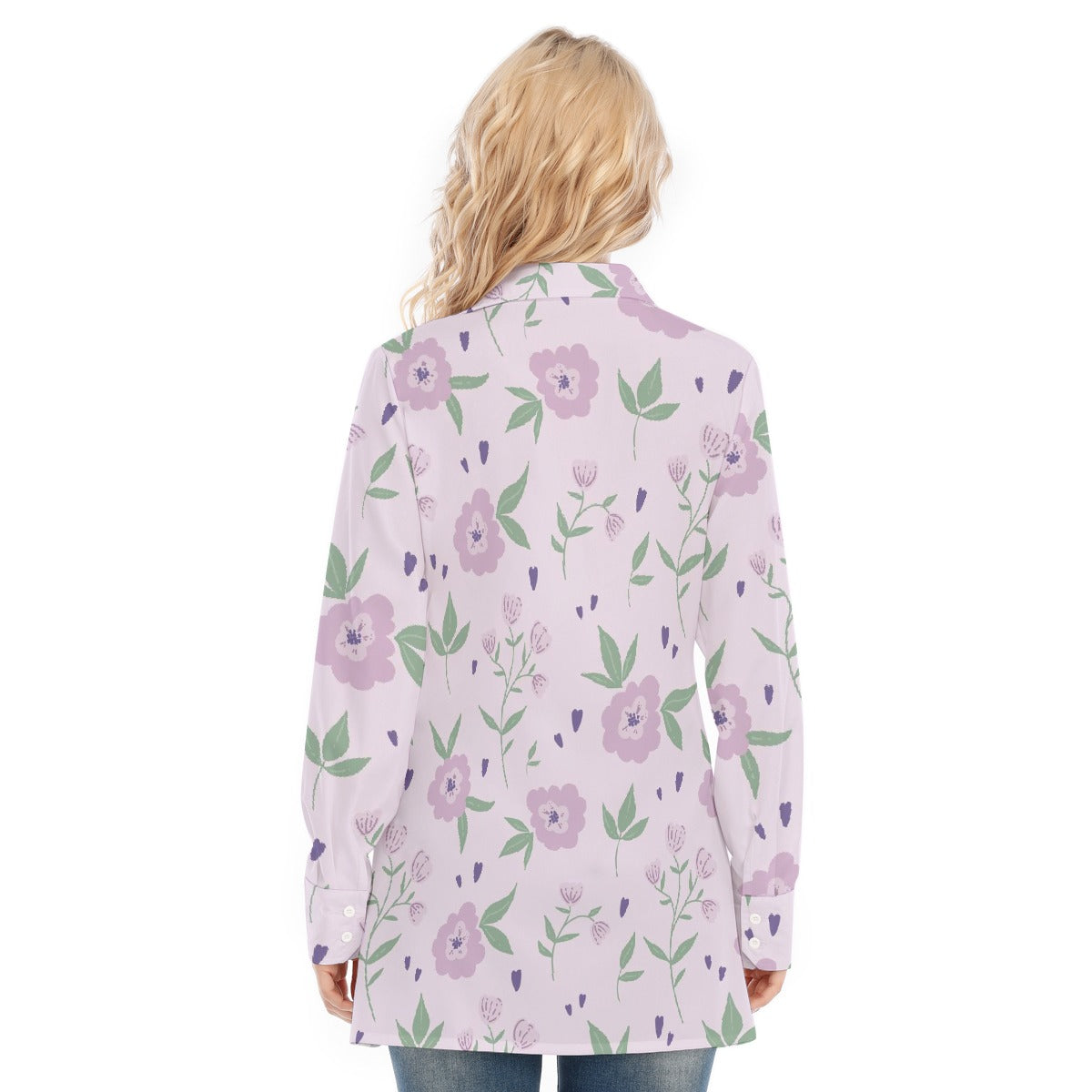 All-Over Print Women's Long Shirt