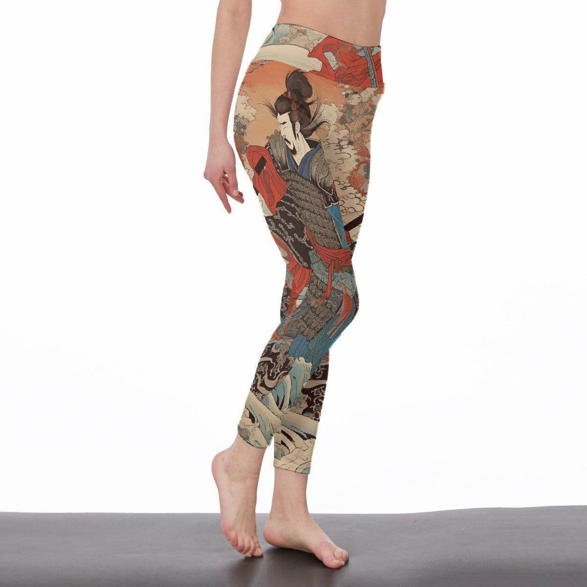 All-Over Print Women's High Waist Leggings | Side Stitch Closure