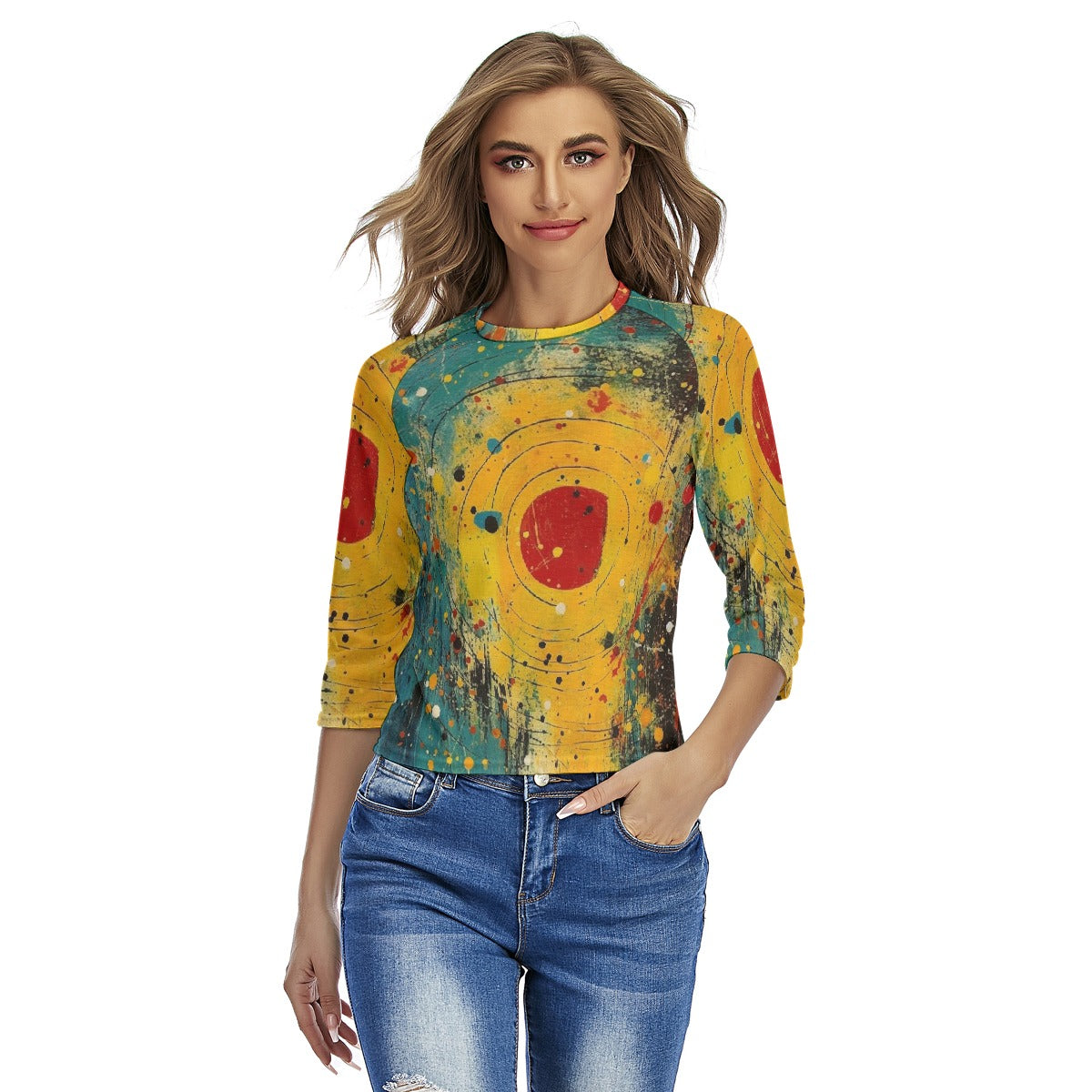 All-Over Print Women's Raglan Sleeves T-shirts