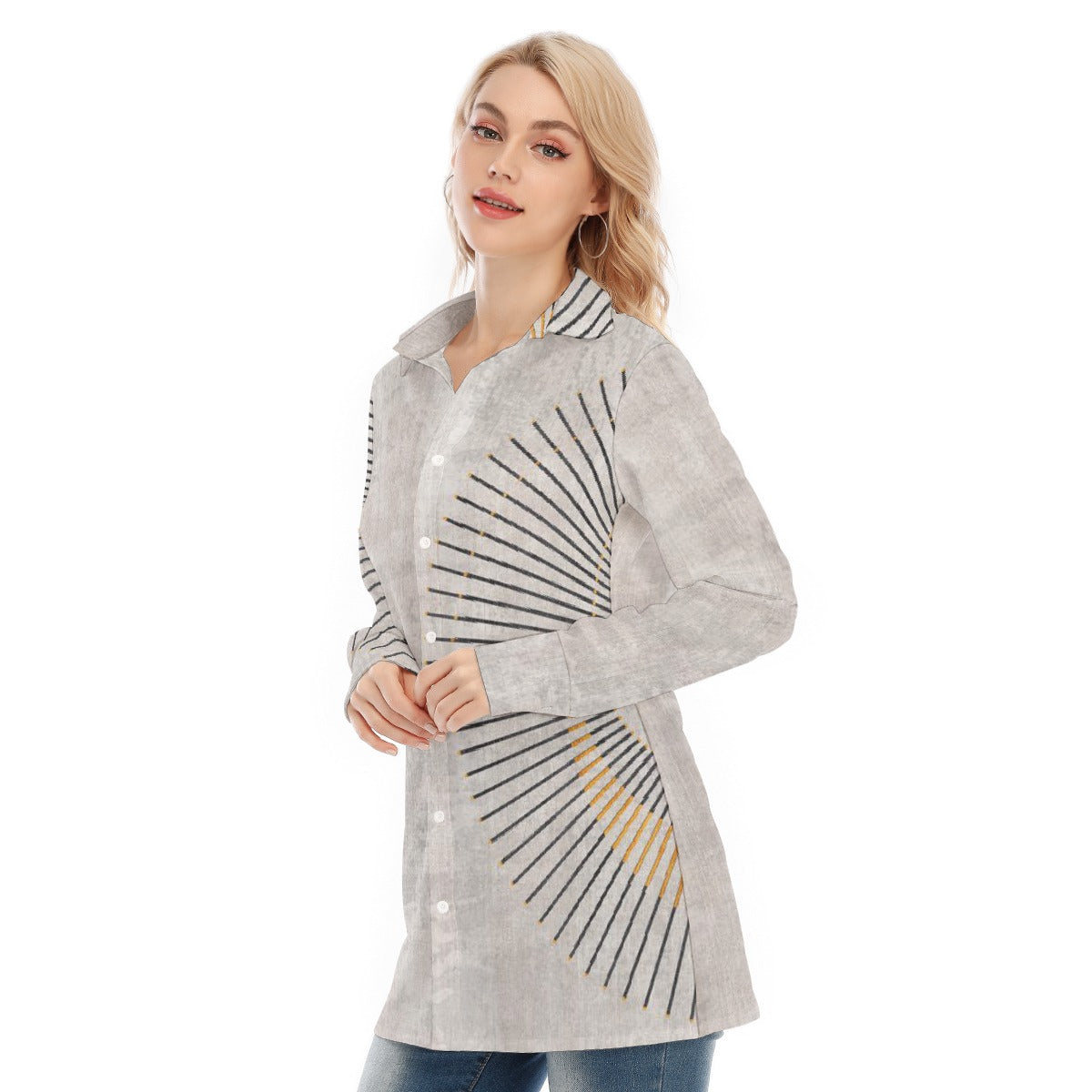 All-Over Print Women's Long Shirt