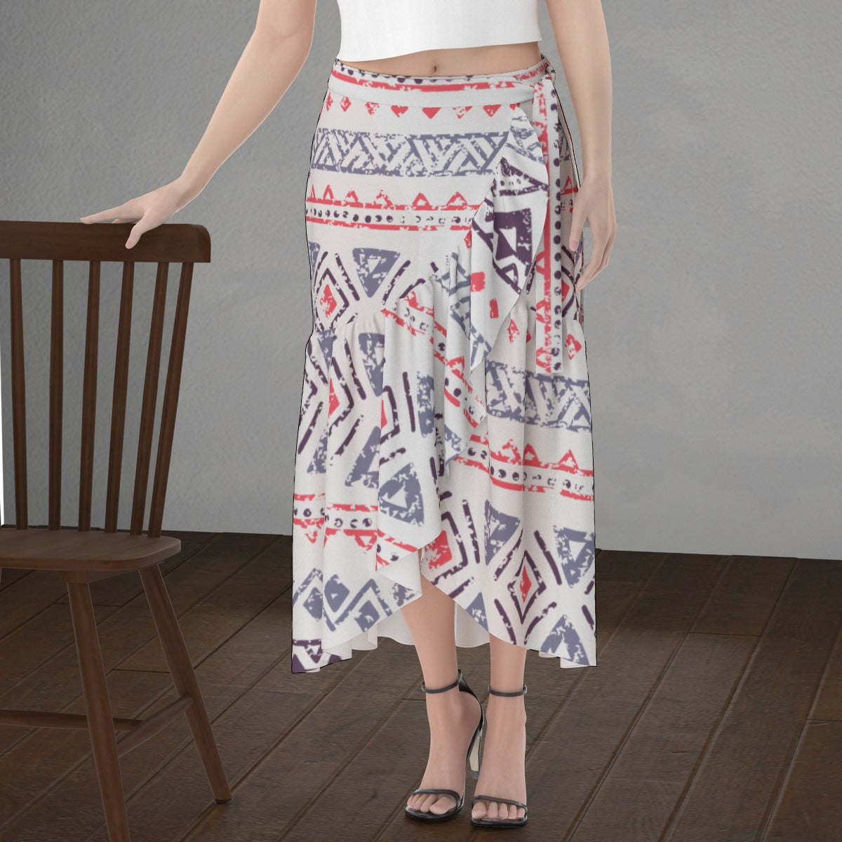 All-Over Print Women's Wrap Skirt