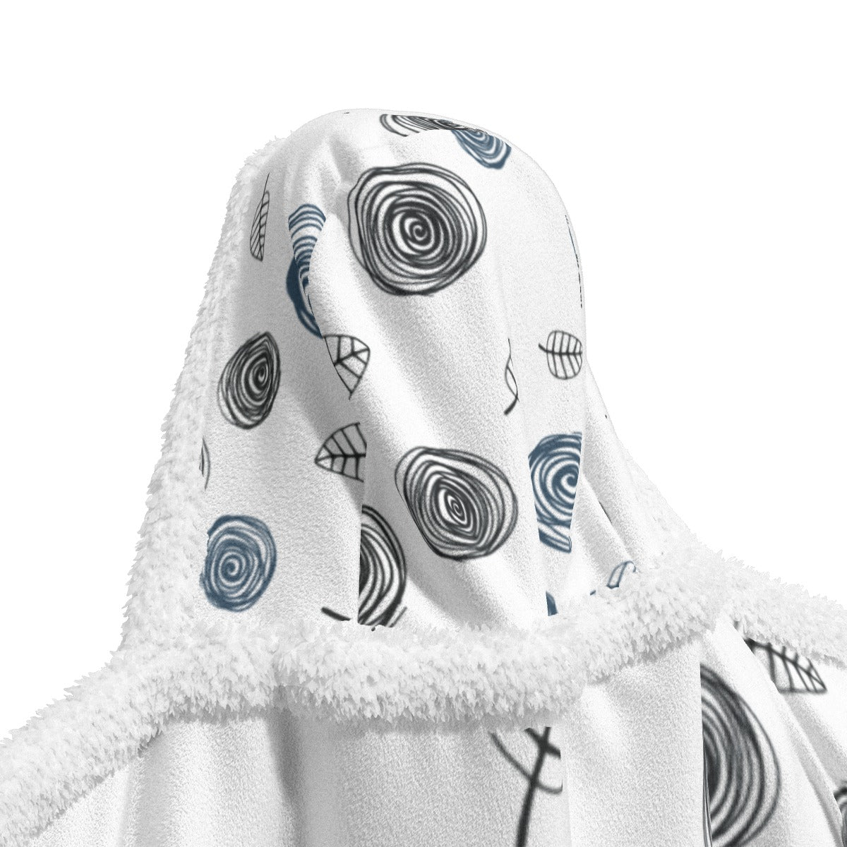 All-Over Print Unisex Wearable Hooded Blanket