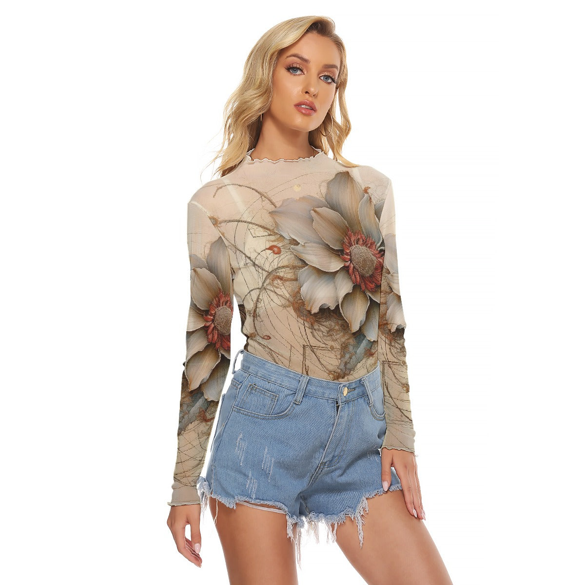 All-Over Print Women's Mesh T-shirt