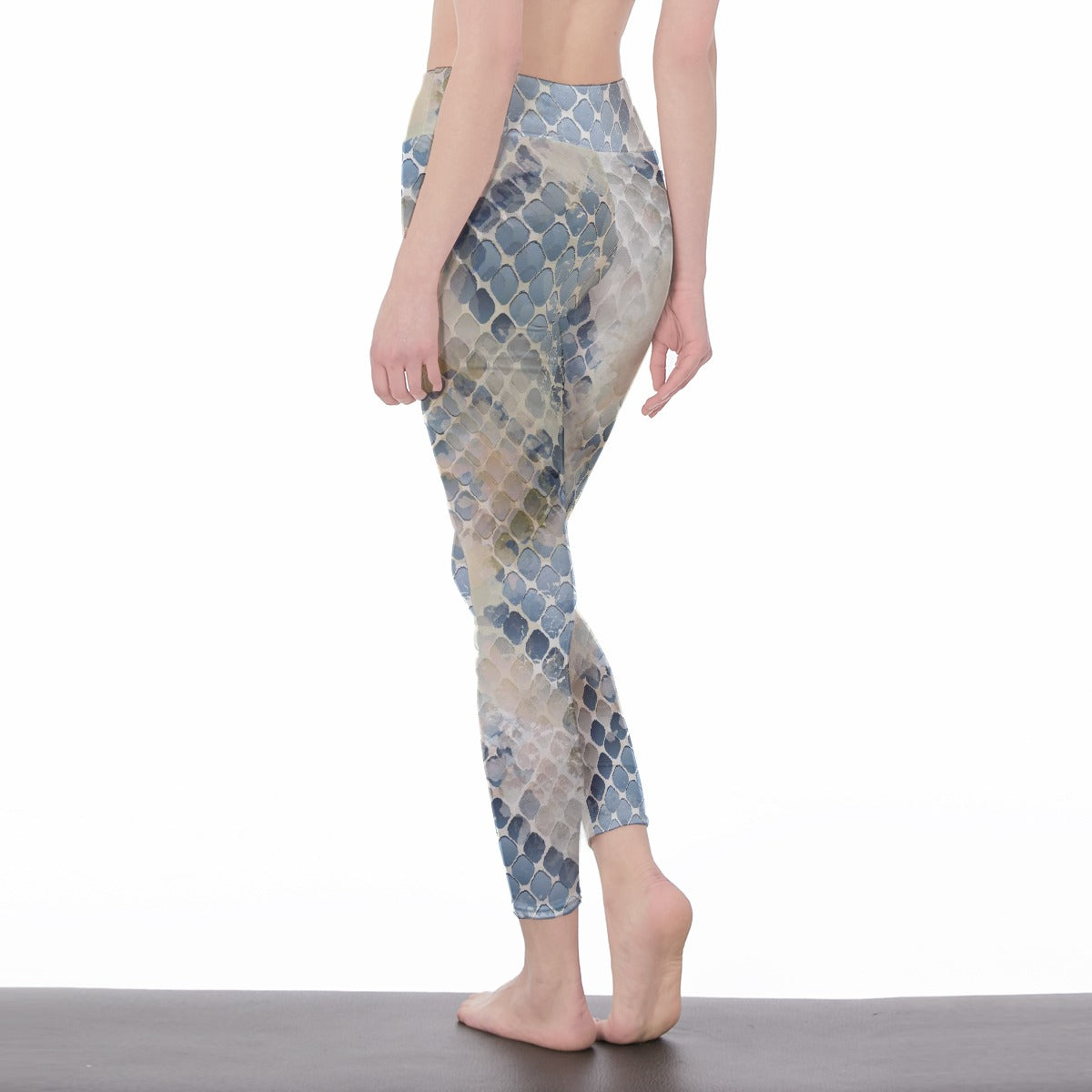 All-Over Print Women's High Waist Leggings | Side Stitch Closure