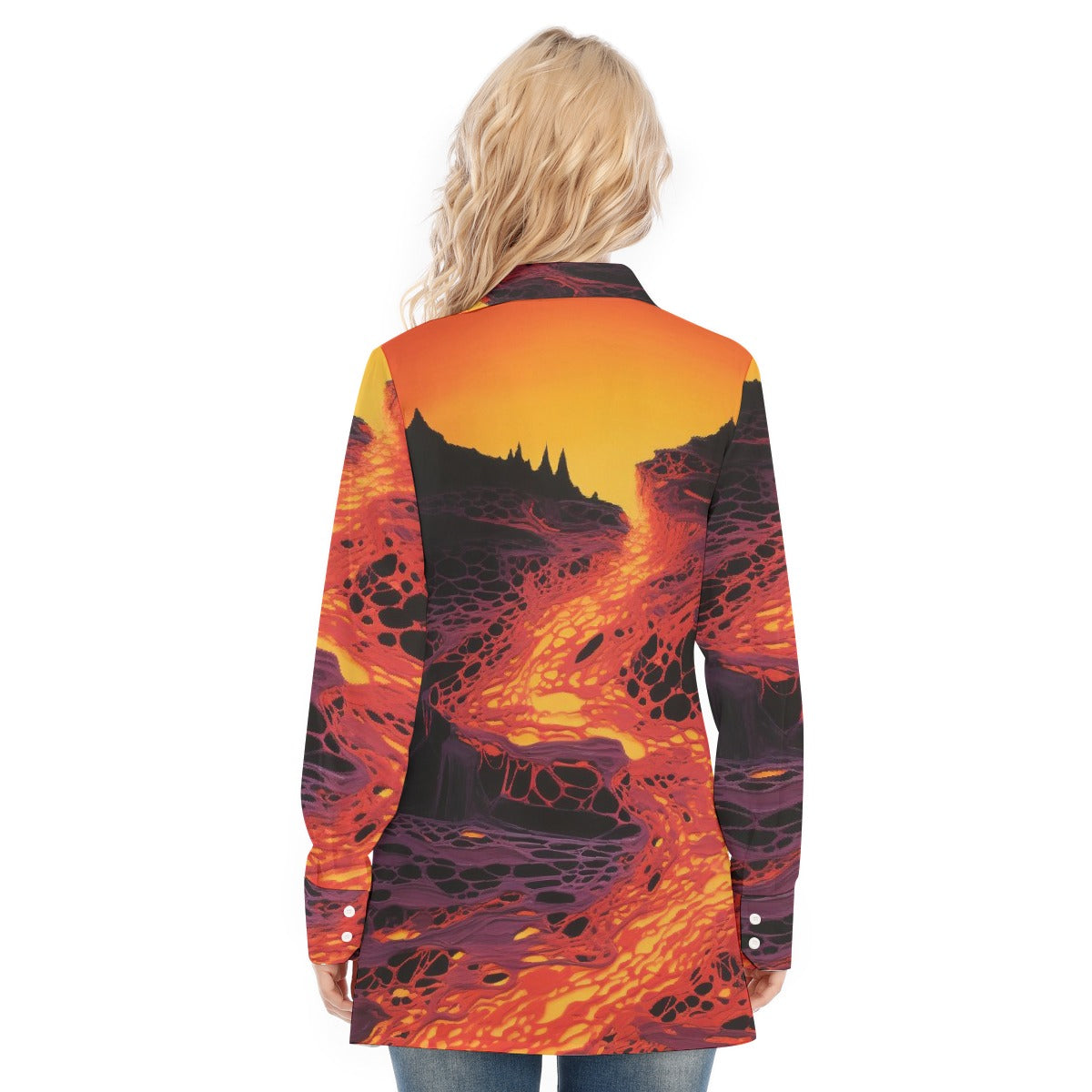 All-Over Print Women's Long Shirt