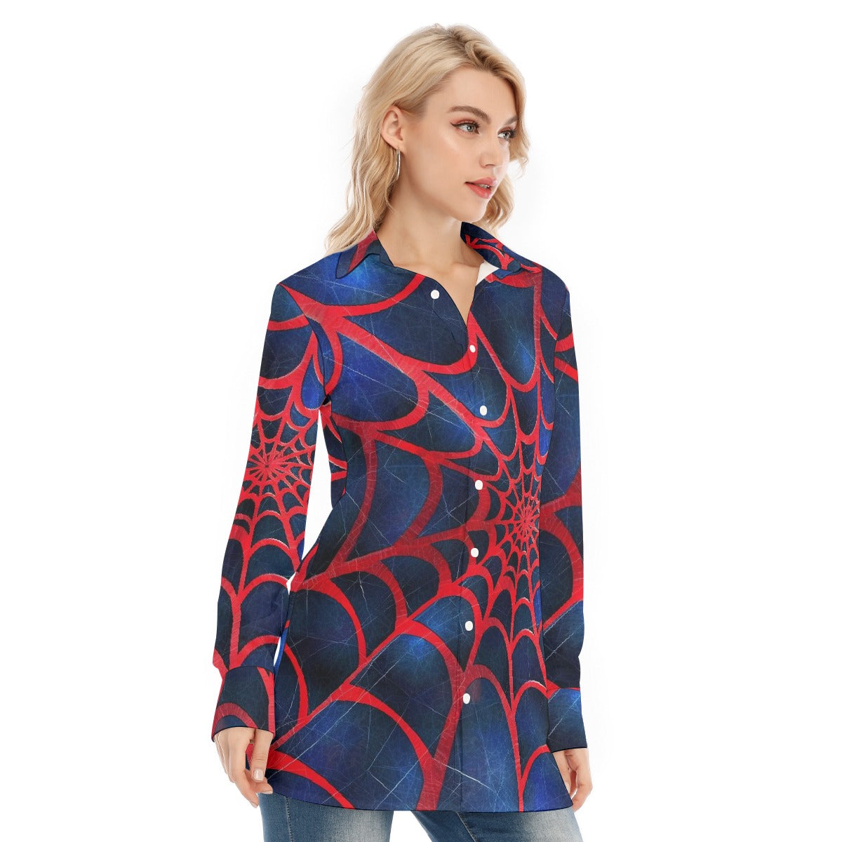 All-Over Print Women's Long Shirt