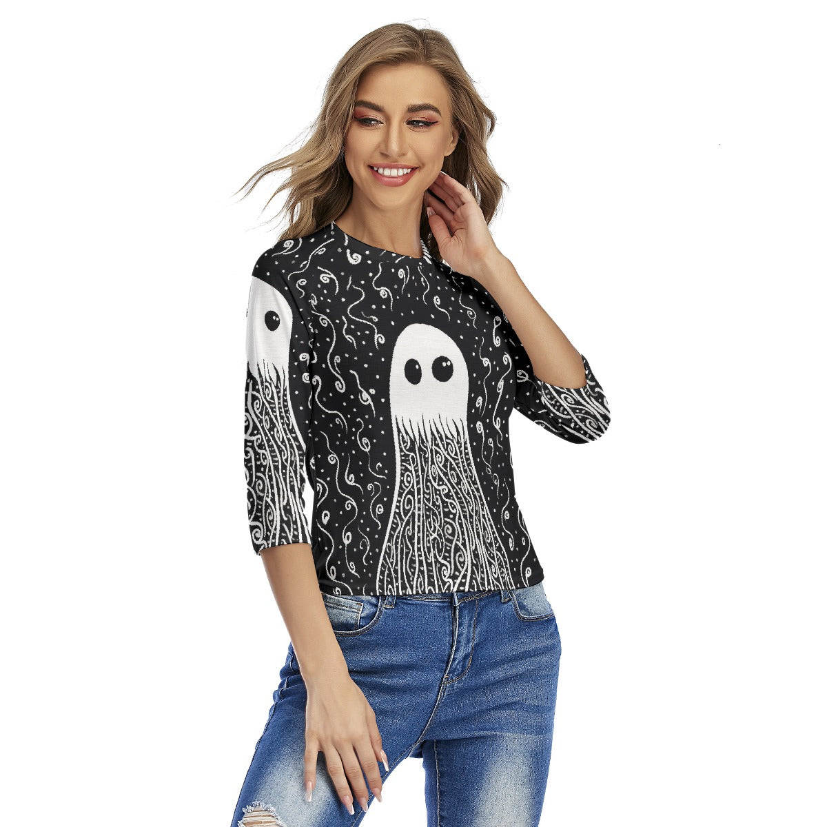 All-Over Print Women's Raglan Sleeves T-shirts