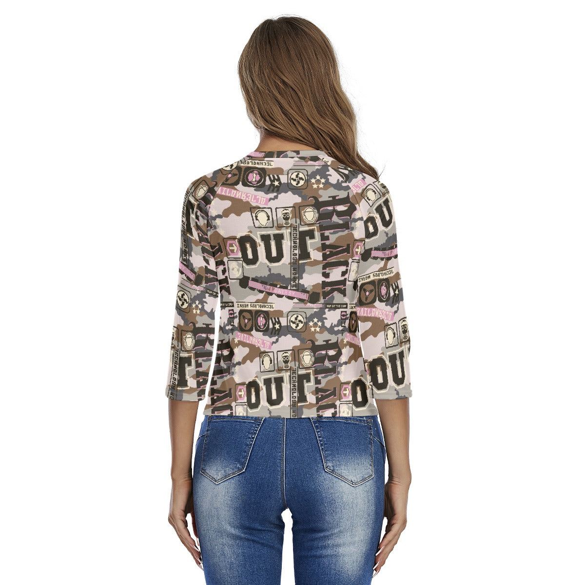 All-Over Print Women's Raglan Sleeves T-shirts