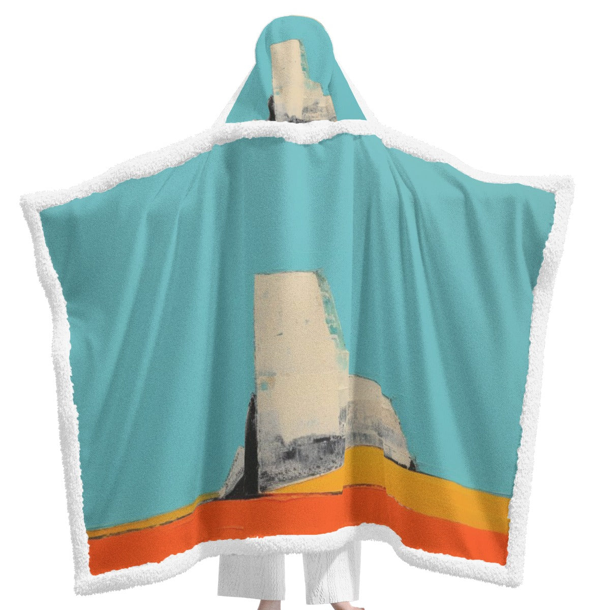 All-Over Print Unisex Wearable Hooded Blanket