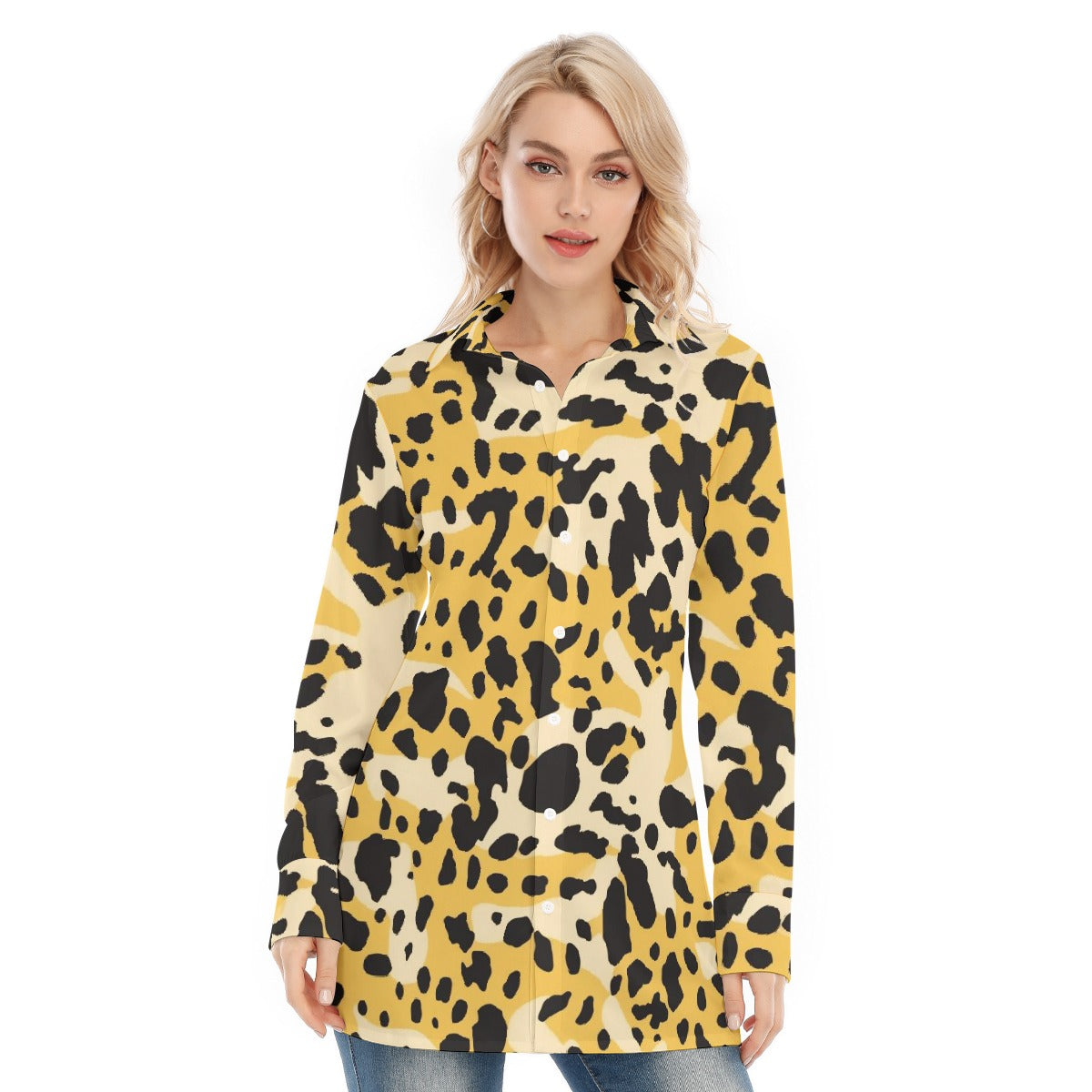 All-Over Print Women's Long Shirt