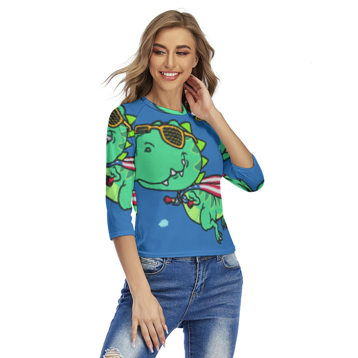 All-Over Print Women's Raglan Sleeves T-shirts