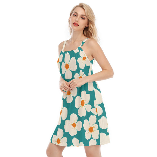 All-Over Print Women's O-neck Cami Dress