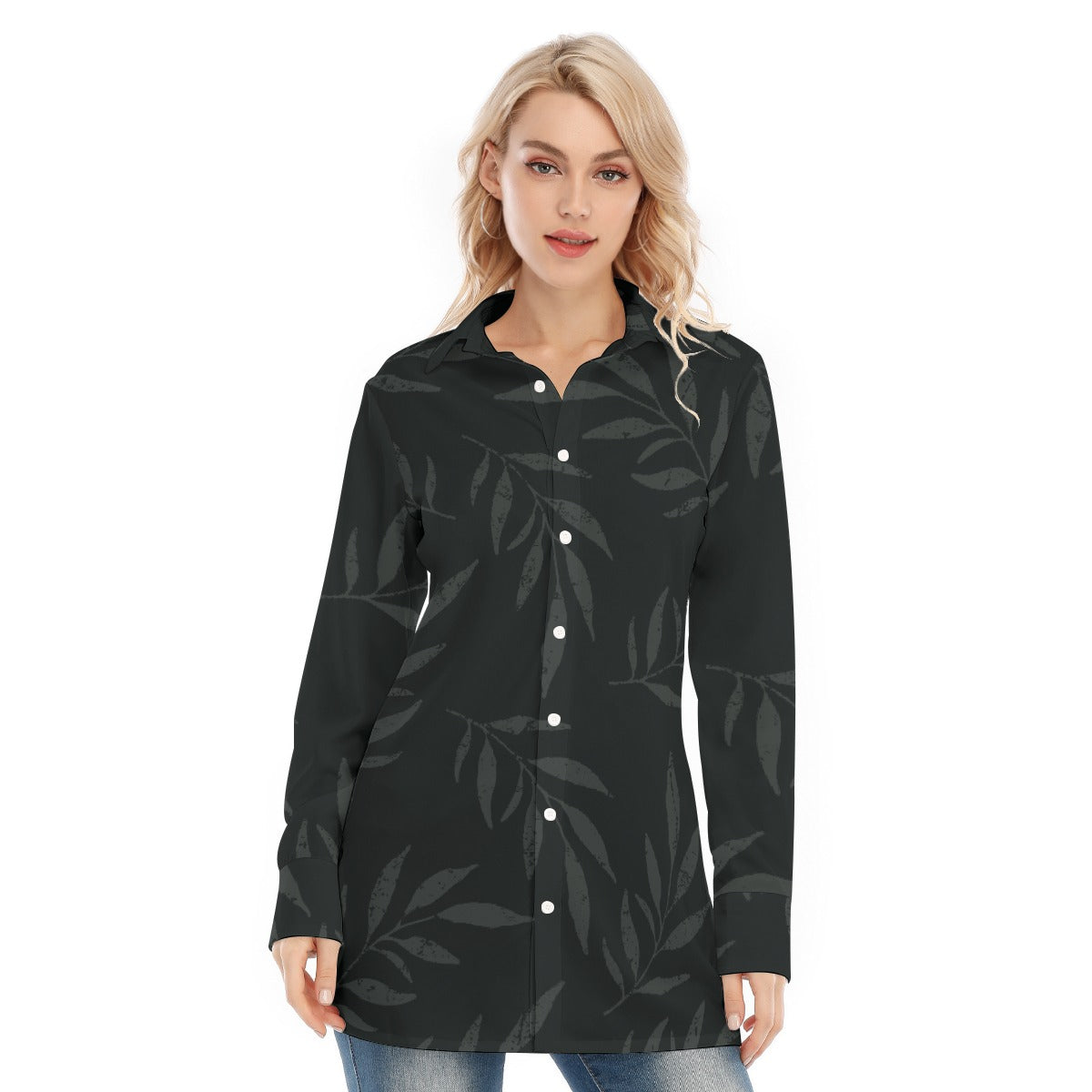 All-Over Print Women's Long Shirt