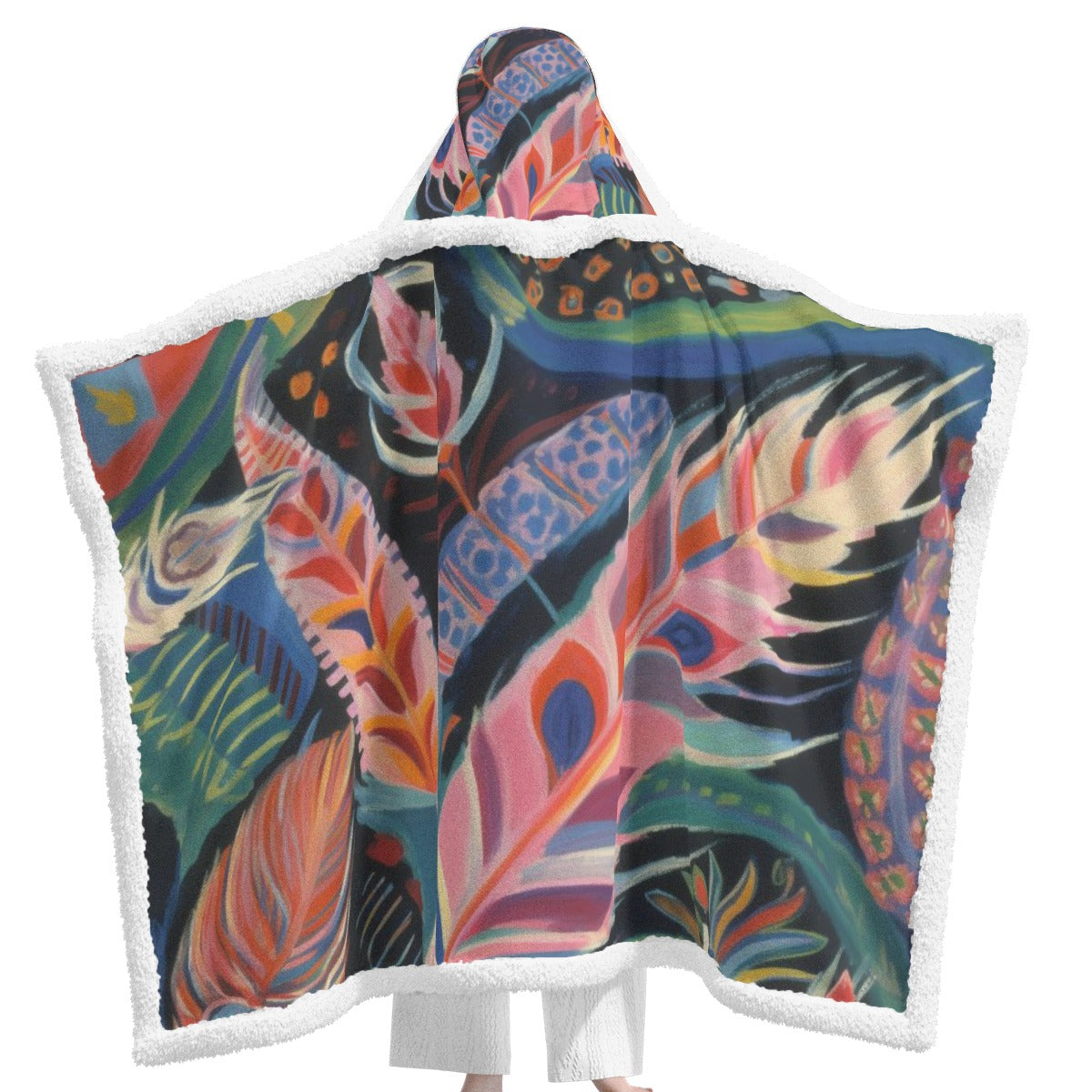 All-Over Print Unisex Wearable Hooded Blanket