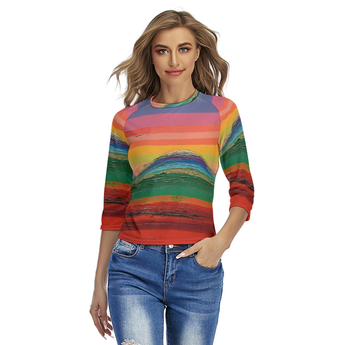 All-Over Print Women's Raglan Sleeves T-shirts