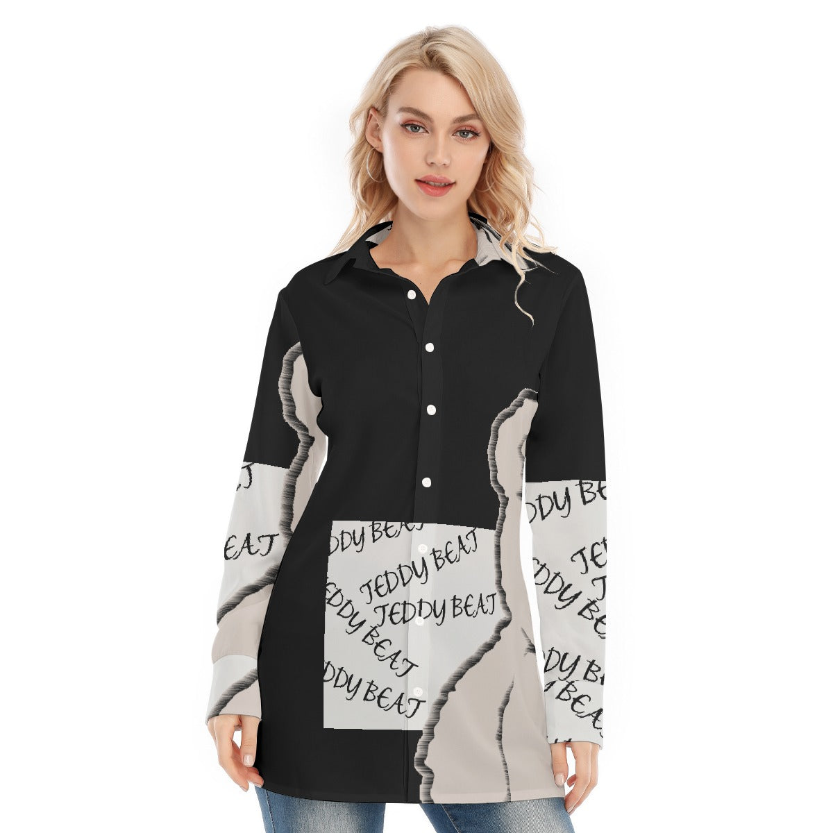 All-Over Print Women's Long Shirt