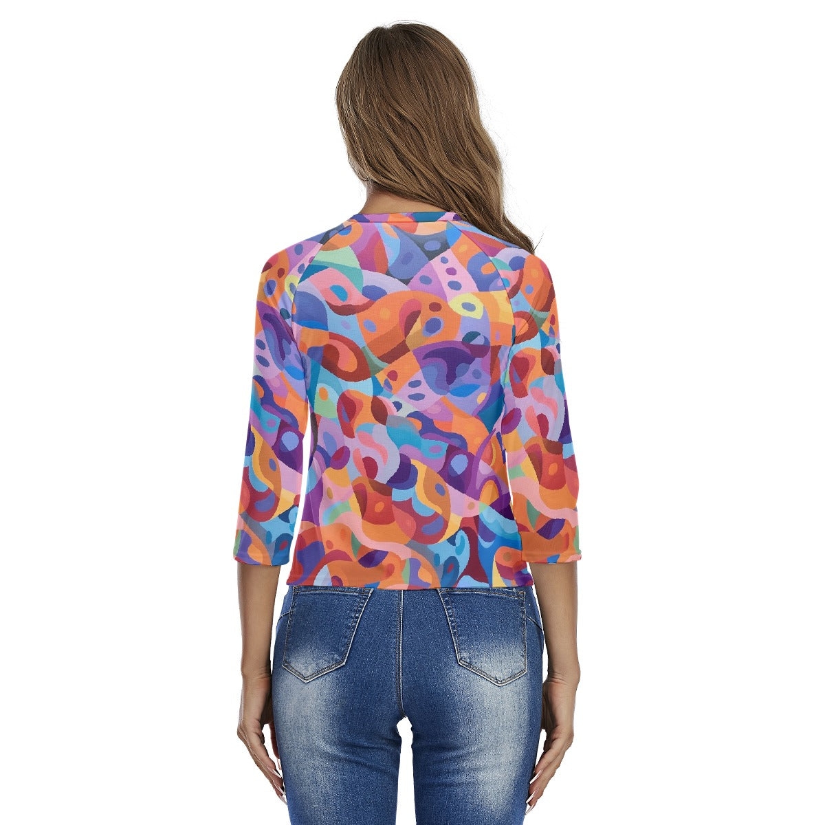 All-Over Print Women's Raglan Sleeves T-shirts