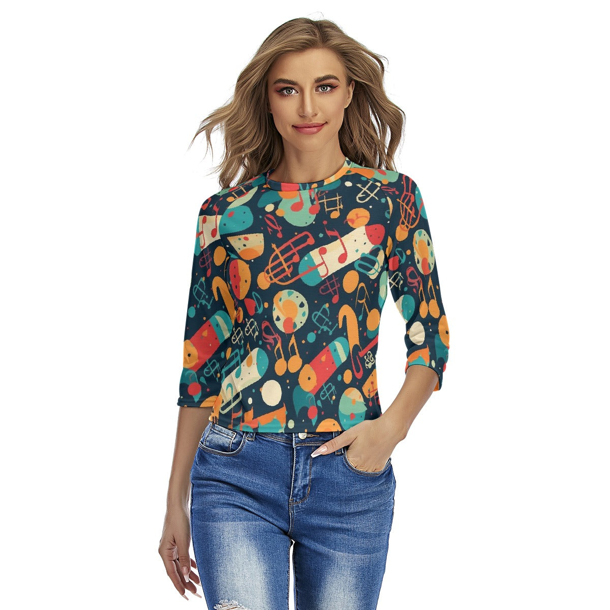 All-Over Print Women's Raglan Sleeves T-shirts