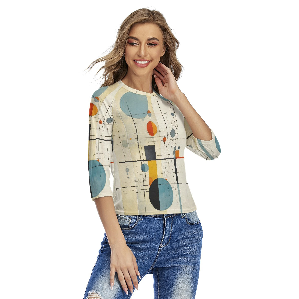 All-Over Print Women's Raglan Sleeves T-shirts