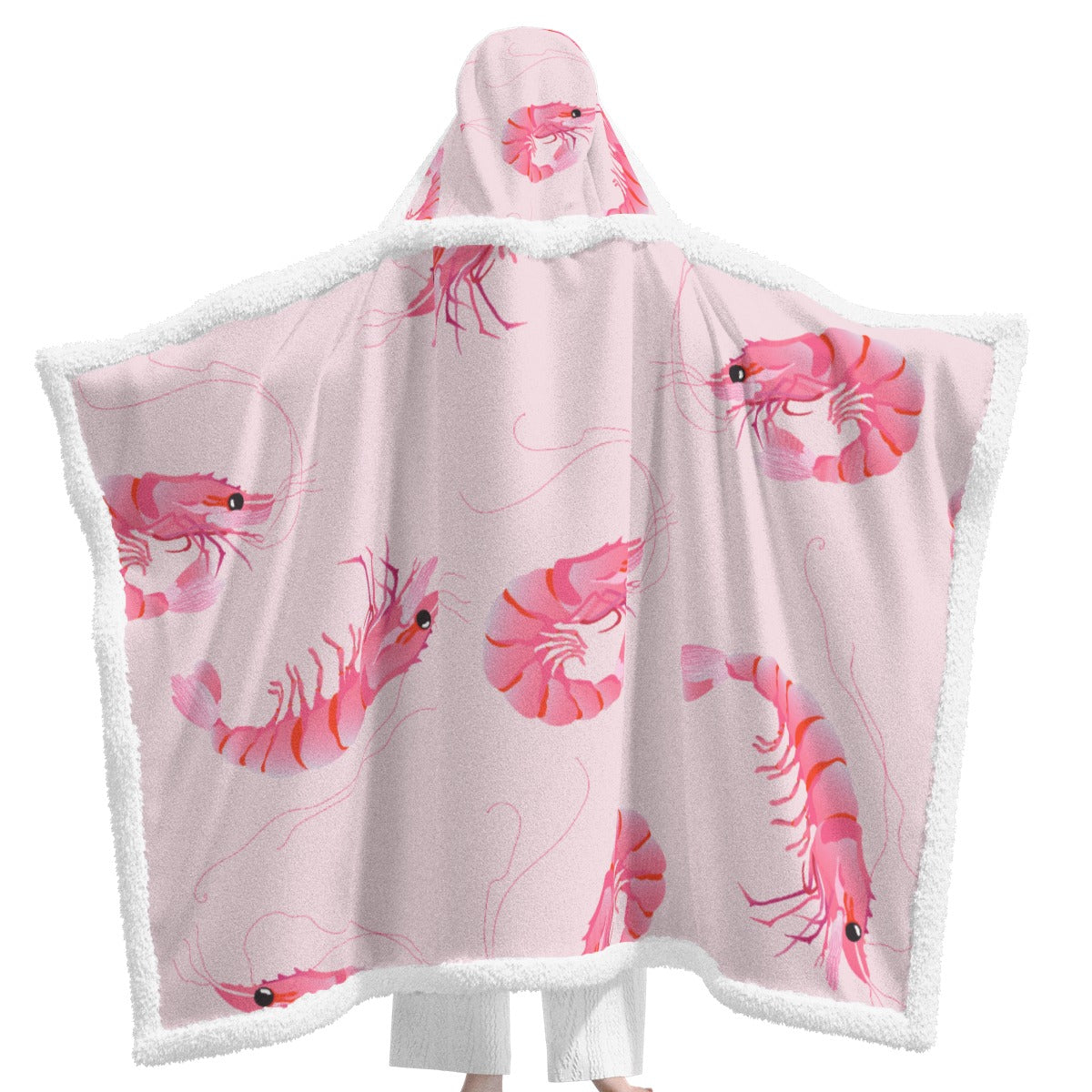 All-Over Print Unisex Wearable Hooded Blanket