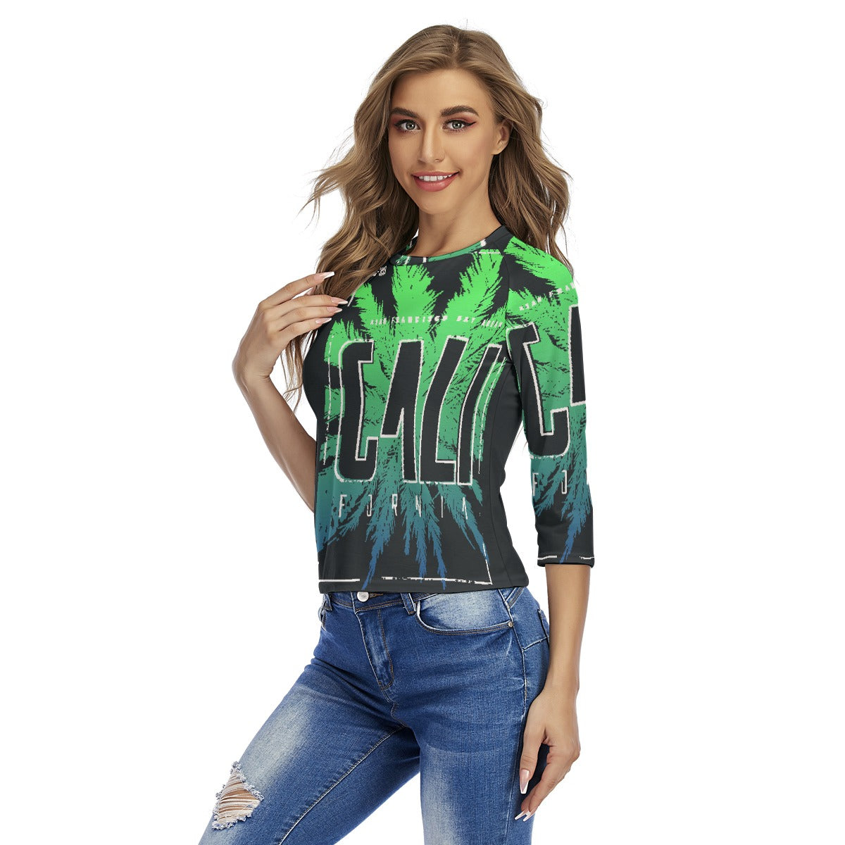 All-Over Print Women's Raglan Sleeves T-shirts