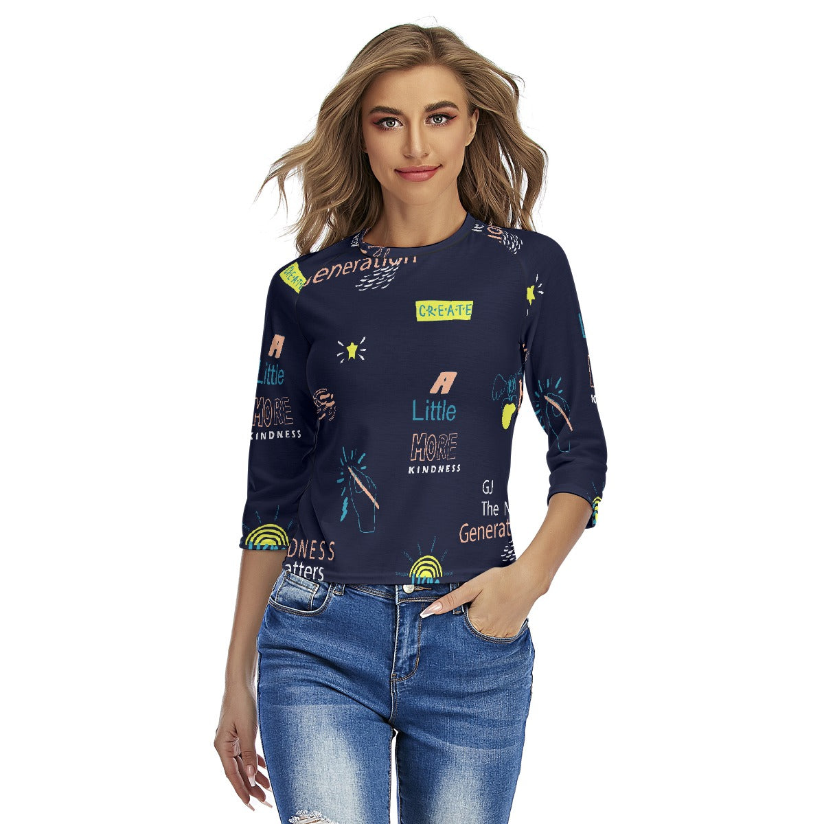 All-Over Print Women's Raglan Sleeves T-shirts