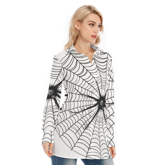 All-Over Print Women's Long Shirt