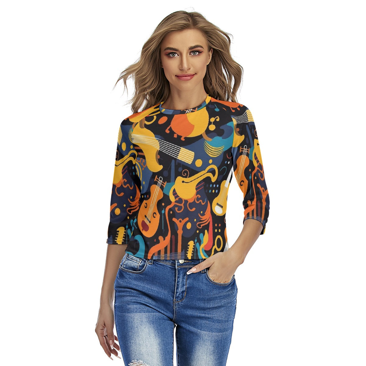 All-Over Print Women's Raglan Sleeves T-shirts