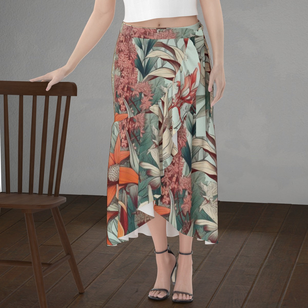 All-Over Print Women's Wrap Skirt