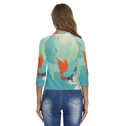 All-Over Print Women's Raglan Sleeves T-shirts