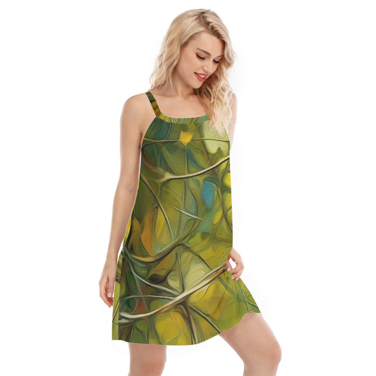 All-Over Print Women's Sleeveless Cami Dress