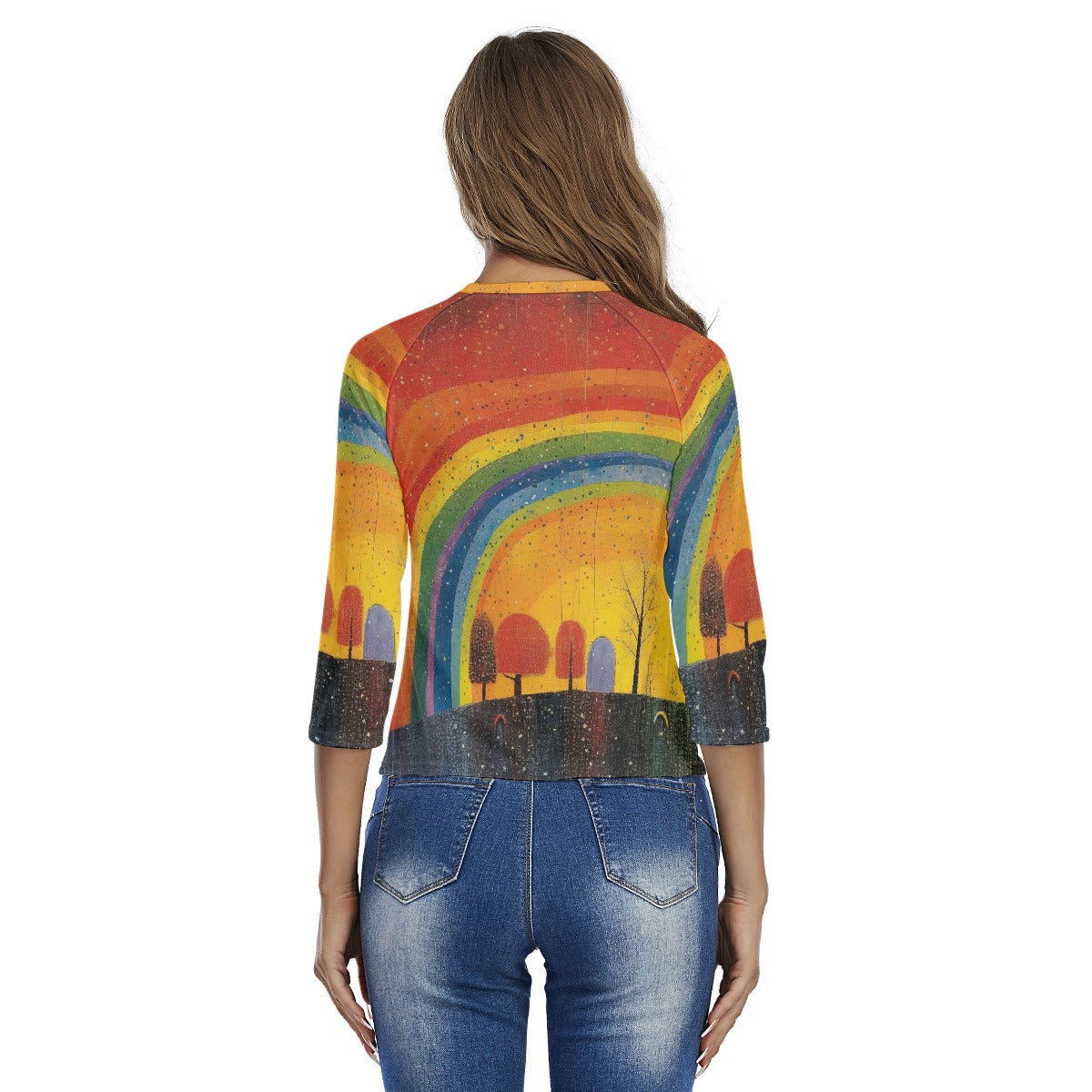 All-Over Print Women's Raglan Sleeves T-shirts