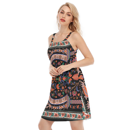 All-Over Print Women's O-neck Cami Dress