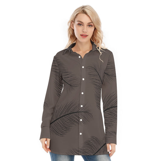 All-Over Print Women's Long Shirt